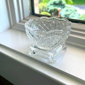 Fostoria glass  open salt cellar for Avon 1960